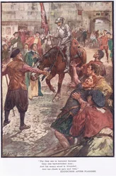 Only one hard stricken man